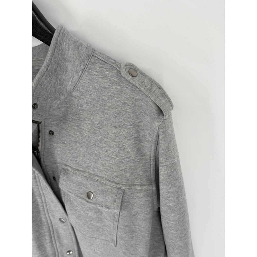 Rails Collins Utility Jacket Women's XL Heather Gray Military Snap & Zip Front - Picture 6 of 10